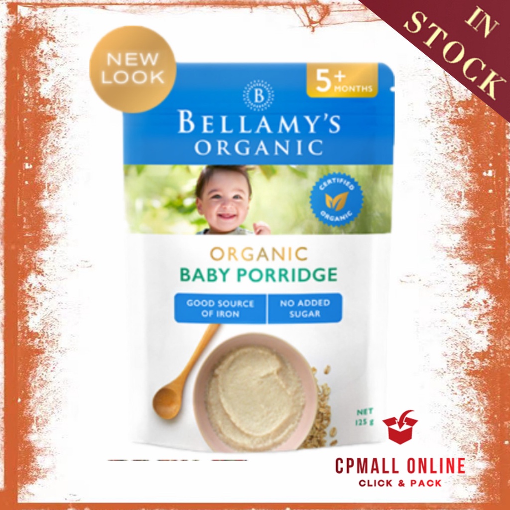 [Expiry Date: 05/2025] Bellamy's Organic Baby Rice 燕麦味米糊 Baby Porridge 5 Months 125g (Made in Australia)