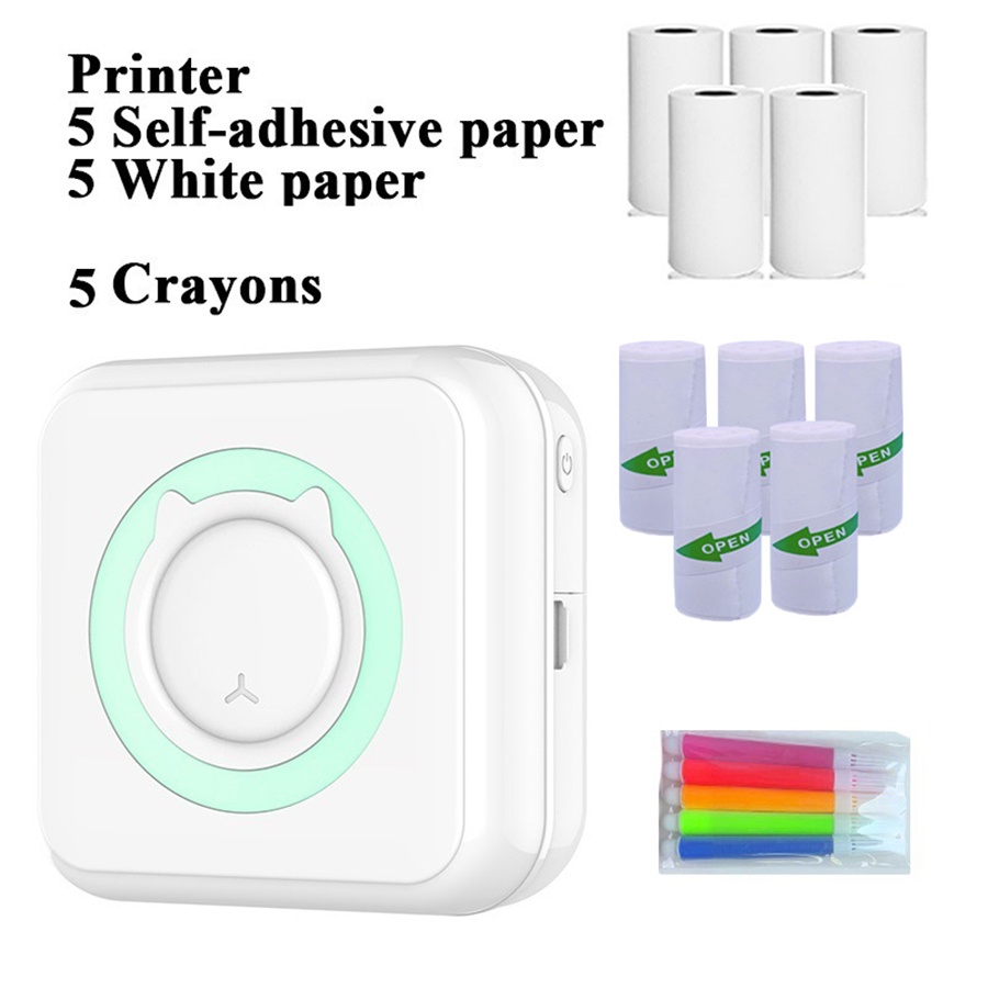 Portable Printer Mini Photo Search Question Printer Student Wrong Question Printer Stationery School Supplies Gift