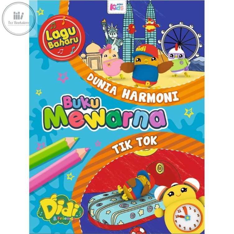 [KK] KIDS PRIMA Buku Mewarna DIDI & FRIENDS #2: Dunia Harmoni & Tik Tok