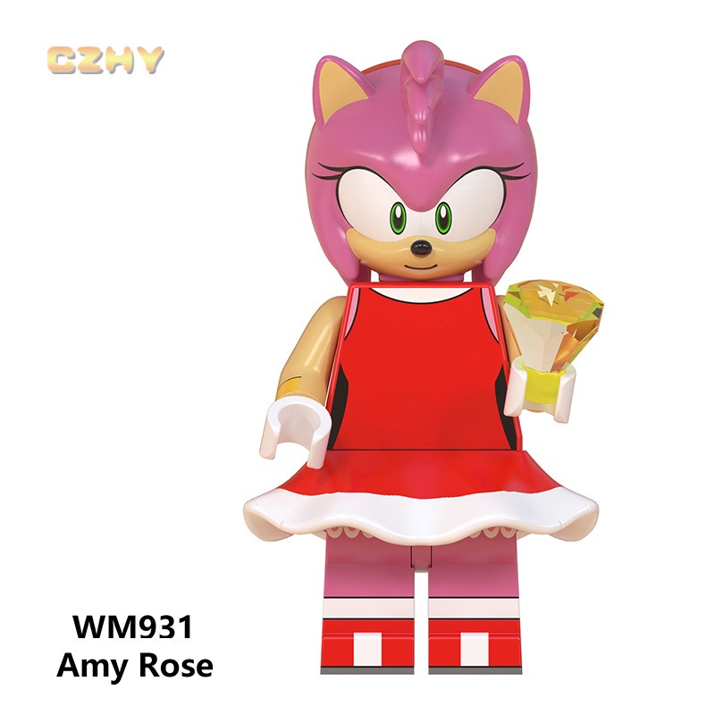 Quality Essential Collectible Metal Sonic LEGO Minifigure Set Shadow Knuckles Amy Rose Perfect Building Blocks Toy Kids - Image 2