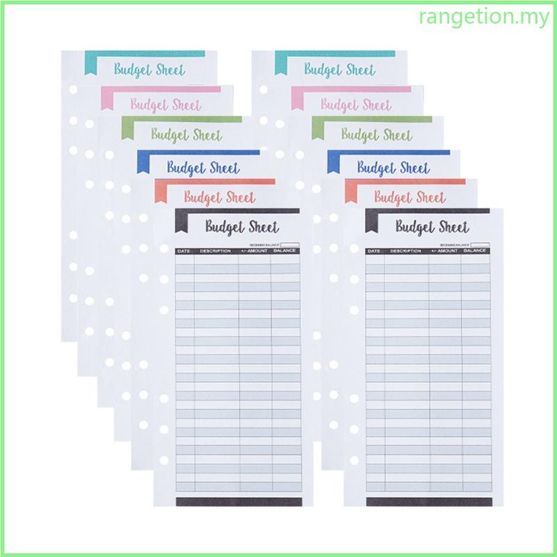 RAN 12 Pieces Money Trackers Budget Planner for Cash Ledger Book 3 4x6 7in