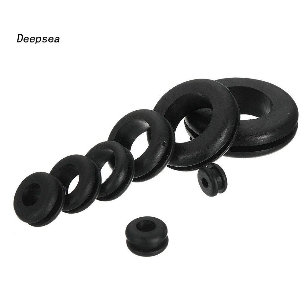 Premium Have <PT>180Pcs Black Rubber Washer Seals Grommets Assortment Set Wiring Cable Gasket Kit - Image 4