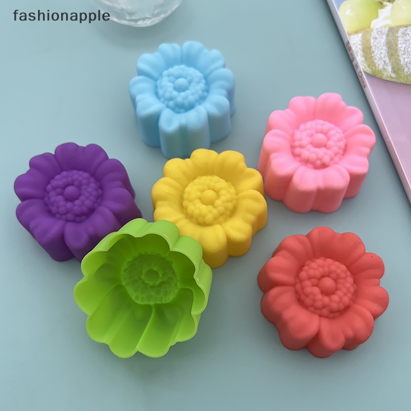 FAMY 5PCS Flower Silicone Mold DIY Handmade 3D Rose Soap Plaster Resin Mould Cake Baking Tool Kitchen Party Decoration Supply FAA