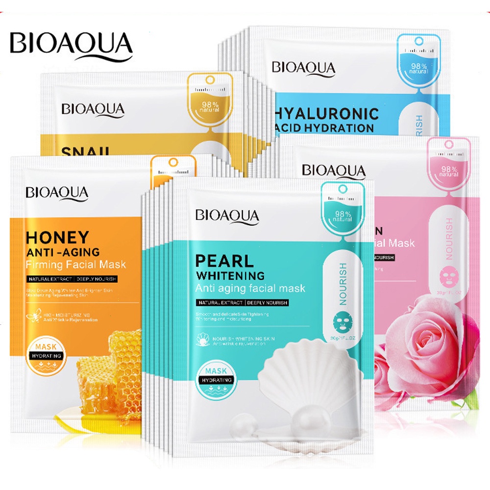 BIOAQUA Whitening Anti-Wrinkle Anti-Oxygen Anti-Aging Rejuvenating Facial Mask Moisturizing Hydrating Mask