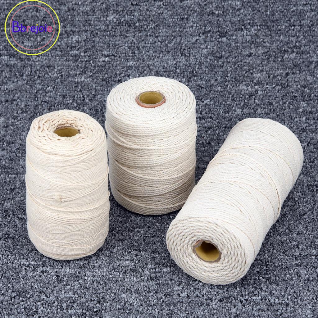 Must Multi 200m 1mm/2mm Beige Cotton Rope Twisted Cord Beading Macrame Knitting Craft Durable - Image 4