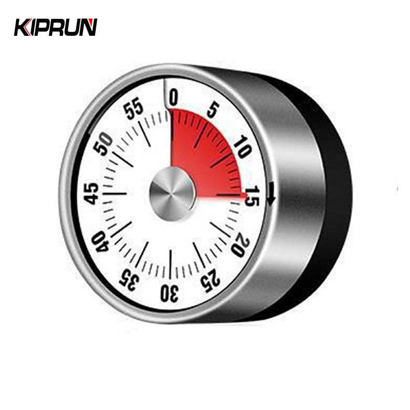 Food Chef KIPRUN Kitchen Timer Magnetic Mechanical Manual Digital 60-Minutes Alarm Stainless Steel Cooking Baking - Image 5