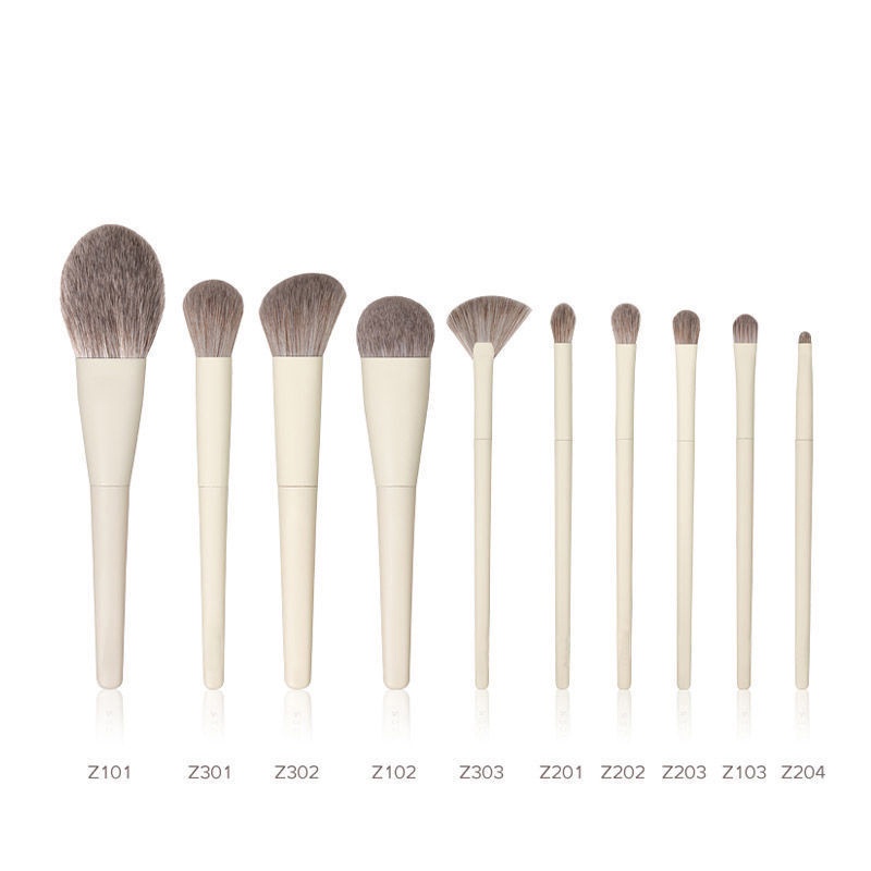 Workshop Heavy ZERO 10 Pcs Eyeshadow Foundation Blush Makeup Brush Set Nose Shadow Powder Concealer Tools DIY - Image 5