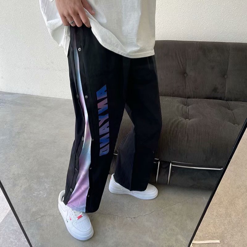 Versatile Durable 2 Color【M-3XL】Fashion Splicing Jogger Men Casual Pants Loose Harem Elastic waist