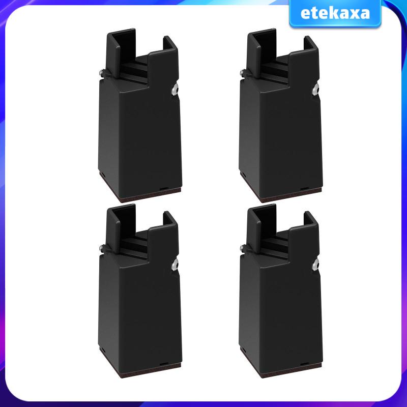 Purpose Have 4Pack Chair Leg Risers Table Extenders Riser Adjustable Square Round Feet Screw Clamp 2 4 Essential - Image 4