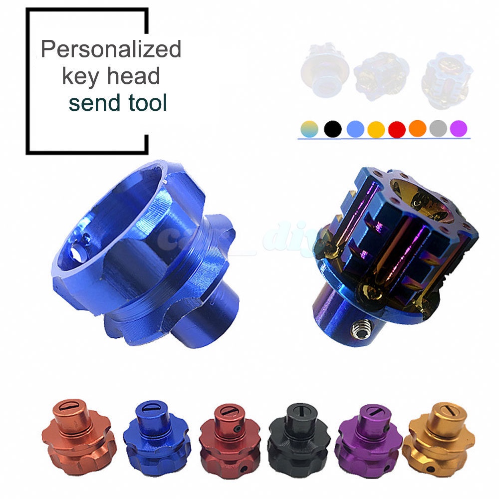 Quality Multi 1PCS / Motorcycle Universal Keychain Modified Key Cover CNC Bit Pentagonal Hexagon Head Decorative Rin ... - Image 3