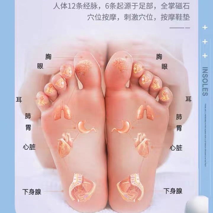 Essential Must Ready Stock Foot Acupoint Sports Health Care Magnet Insole Deodorant Breathable I Premium Purpose - Image 2