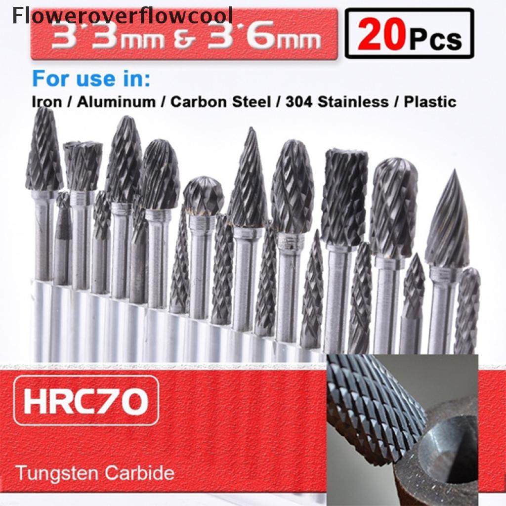 Reliable Quality FCMY 20pcs Tungsten Carbide Rotary Point Burr Die Grinder Shank Set 3*3mm & 3*6mm HOT Must - Image 3