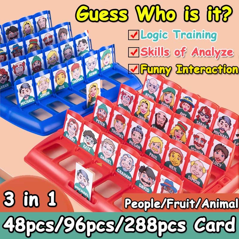 Versatile Durable Guess Who Is It ? Classic BoardGame Funny Family Guessing Games Kids Children Toy Gift 猜人物益... - Image 2