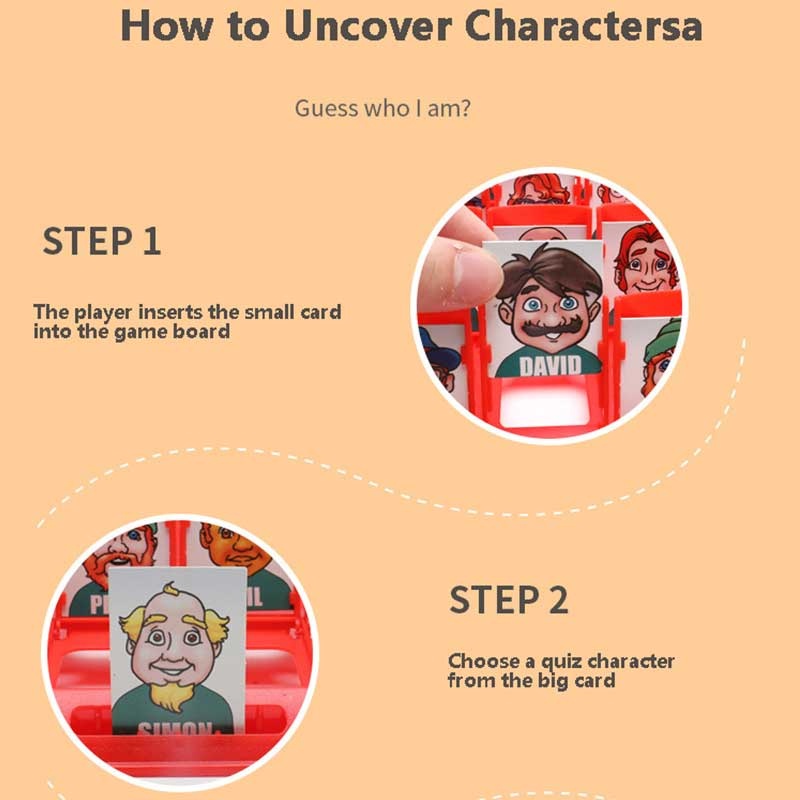 Versatile Durable Guess Who Is It ? Classic BoardGame Funny Family Guessing Games Kids Children Toy Gift 猜人物益... - Image 3