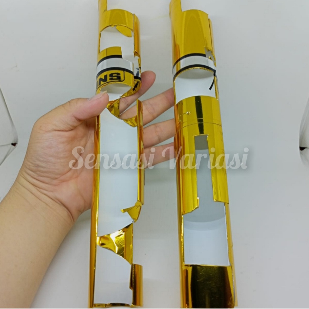 Multi Essential Honda Vario 160 ABS/CBS Motorcycle Front shock Cover GOLD - Image 5