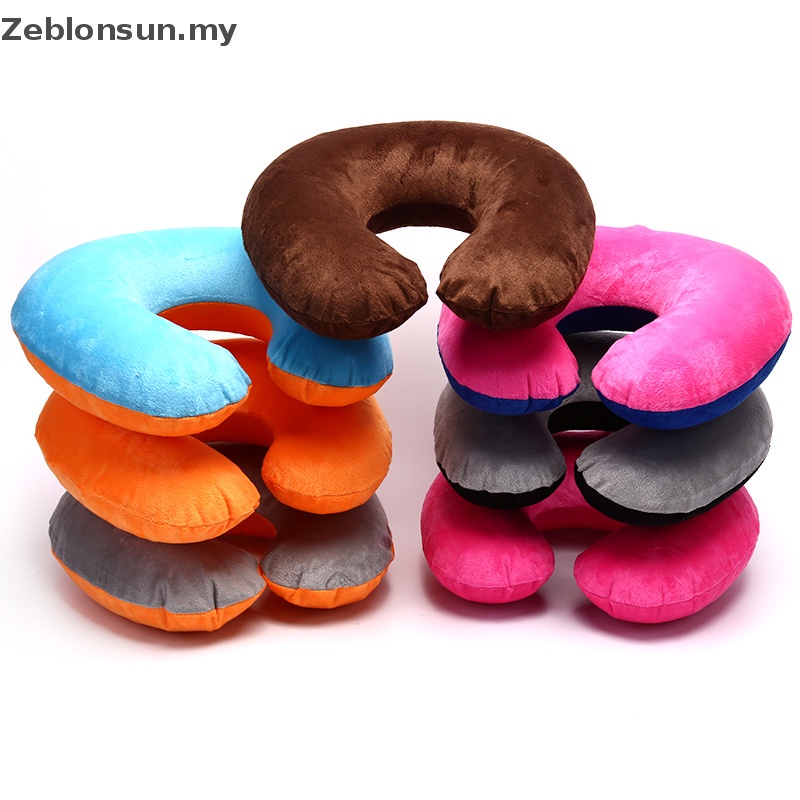 Air Accessory (bag) 1Pc Inflatable Travel Neck Pillow PVC U-Shape Soft Car Headrest - Image 2