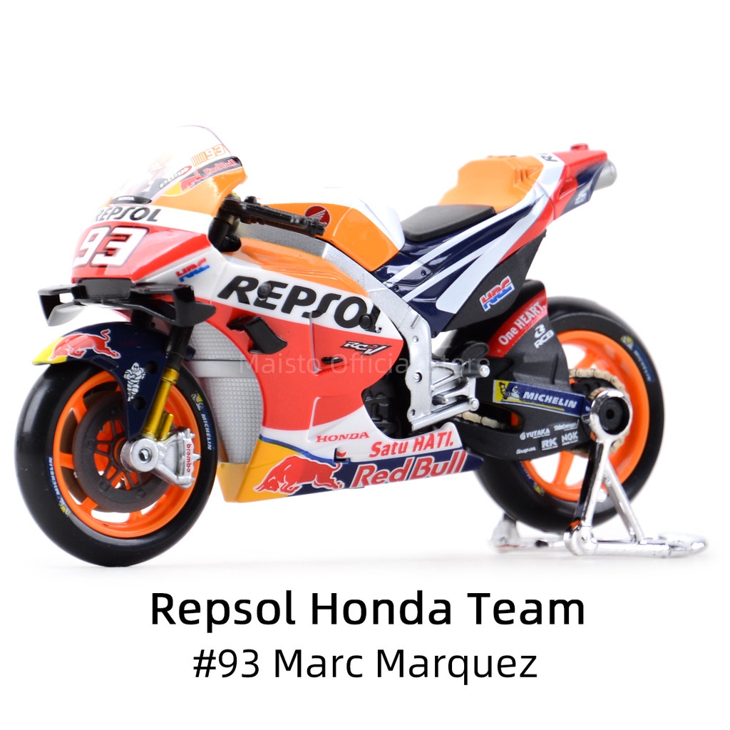 Premium Essential Maisto 1:18 2021 GP Racing Red Bull KTM Factory Die Cast Vehicles Collectible Motorcycle Model Toys - Image 5