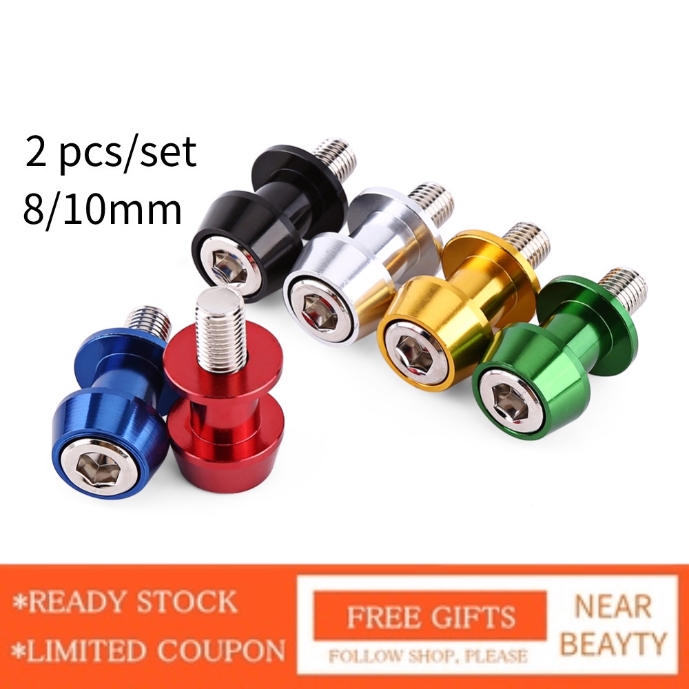 Essential Durable Ready Stock 8/10mm Motorcycle CNC Swing Arm Spool Sliders Stand Bobbins Have Premium - Image 5