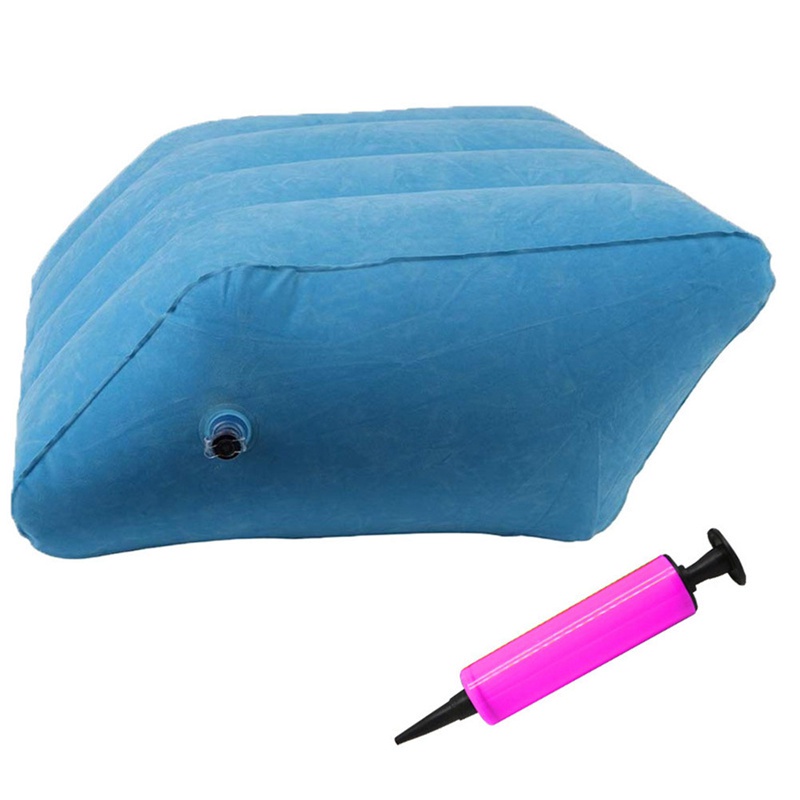 Premium Versatile PVC flocking Inflatable Elevation Wedge Leg Foot Rest Raiser Support Pillow Cushion Parallelogram s... - Image 3