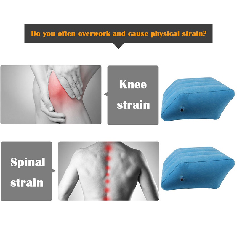 Premium Versatile PVC flocking Inflatable Elevation Wedge Leg Foot Rest Raiser Support Pillow Cushion Parallelogram s... - Image 5