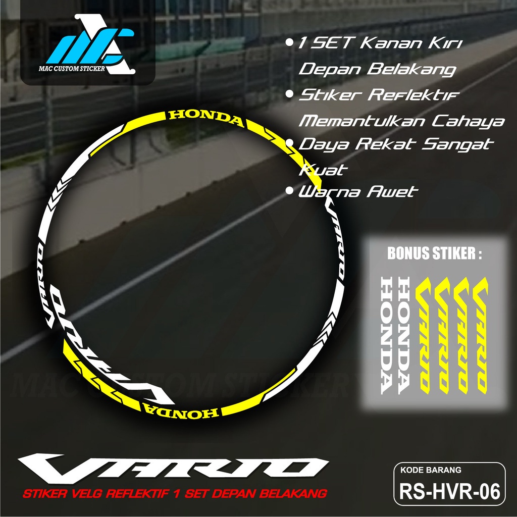 Quality Have Cutting STICKER LIS LIST MOTOR Wheel VARIO 110 125 150 Motorcycle Accessories SCHOTL Purpose - Image 2