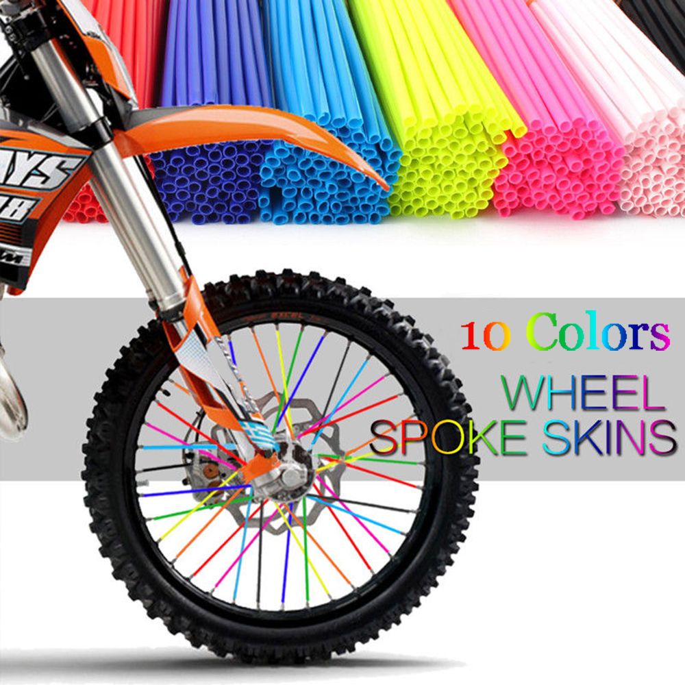Versatile Must SUQI 36Pcs New Rims Skins Motocross Covers Wheel Spoke Wraps Motorcycle Decoration Guard ES Bike Prote... - Image 4