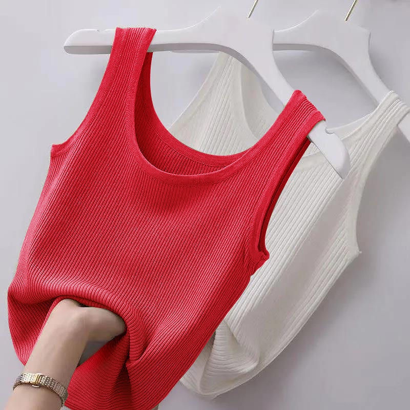 Reliable Purpose Singlet Women's Tanks & Camisoles Tops Suspender Female Oversize Slim Sleeveless 40-100kg Premium - Image 5