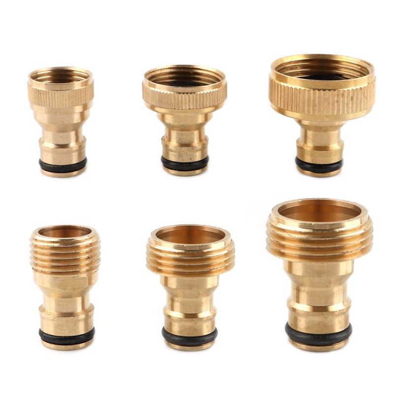 Multi Premium 1pc Brass 1/2" 3/4“ 1 Inch Thread Quick Connector Garden Irrigation Faucet Nozzle Adapter Water Joints - Image 5