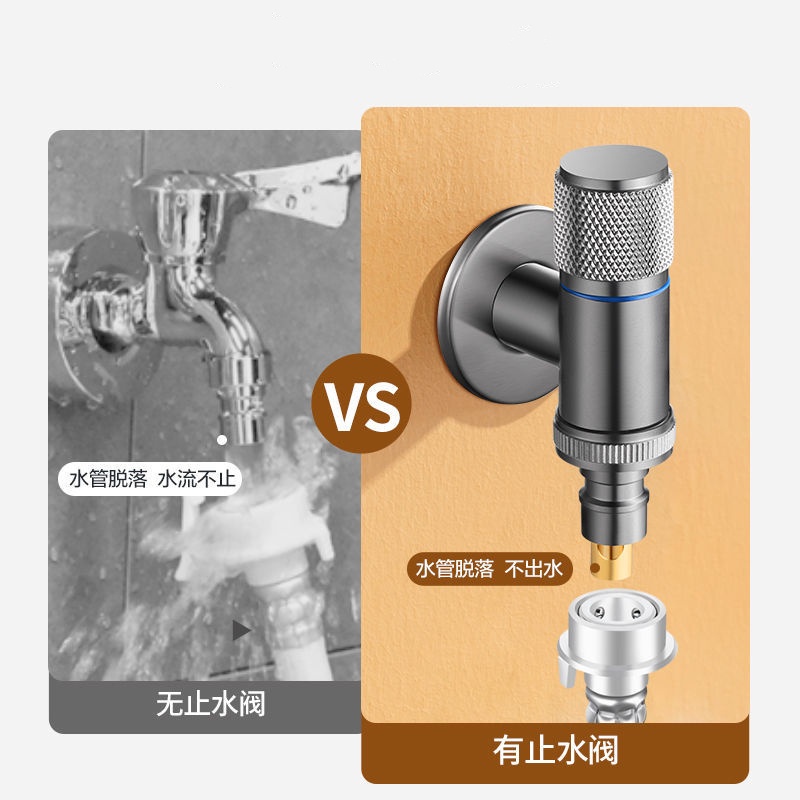 Quality Purpose Copper Washing Machine Faucets Soild Brass Single Cold Wall Mounted G1/2/G3/4 Bibcock Outdoor Garden ... - Image 5