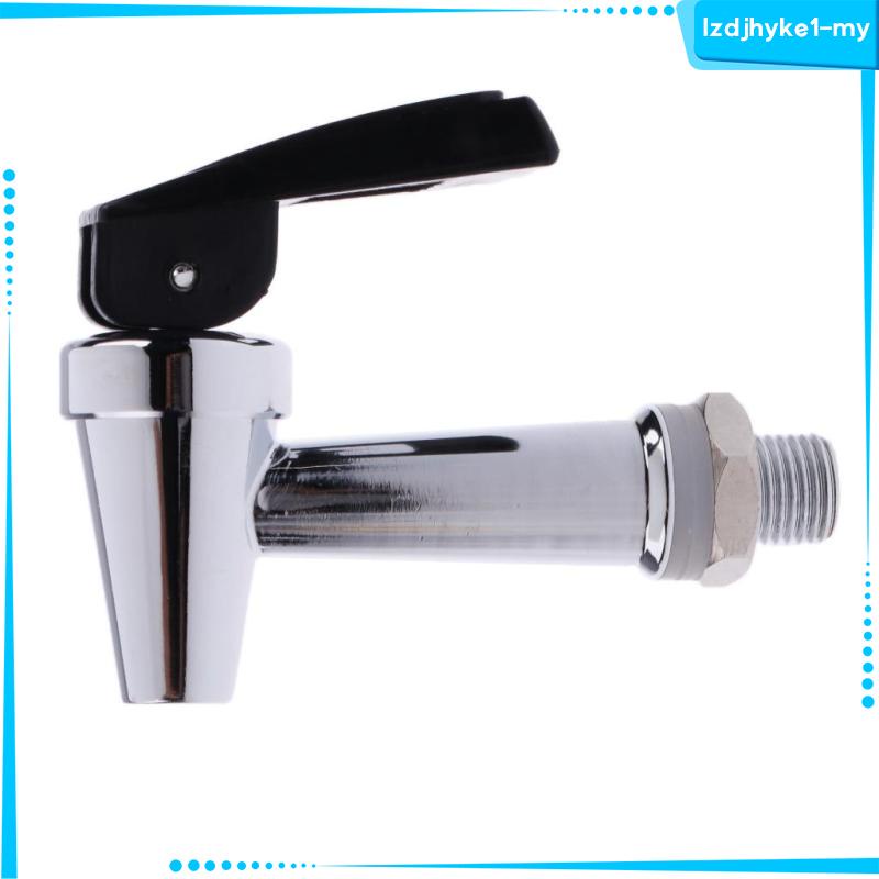 Multi Versatile SafeTrip Brass Coffee Hot Drink Faucet Bar Flow Control Tap Silver 1/4 Inch 12mm - Image 3