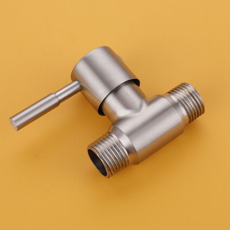 Versatile Reliable 304 Stainless Steel Straight Through Valve 4 Points Divided Tube Double Inner Outer Thread Right A... - Image 2