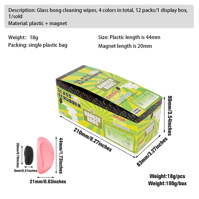 Quality Have Magnetic Spot Scrubbe Cleaner Precision Scrubber Glass Bottle Cleaning Brush Wipe B.ong Vase Fish Tank D... - Image 5