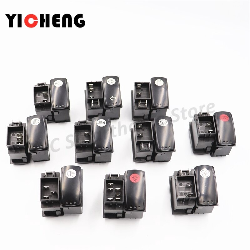 Have Durable 1pcs High quality waterproof dustproof rocker switch engineering vehicle/agricultural vehicle/Boat LED l... - Image 3