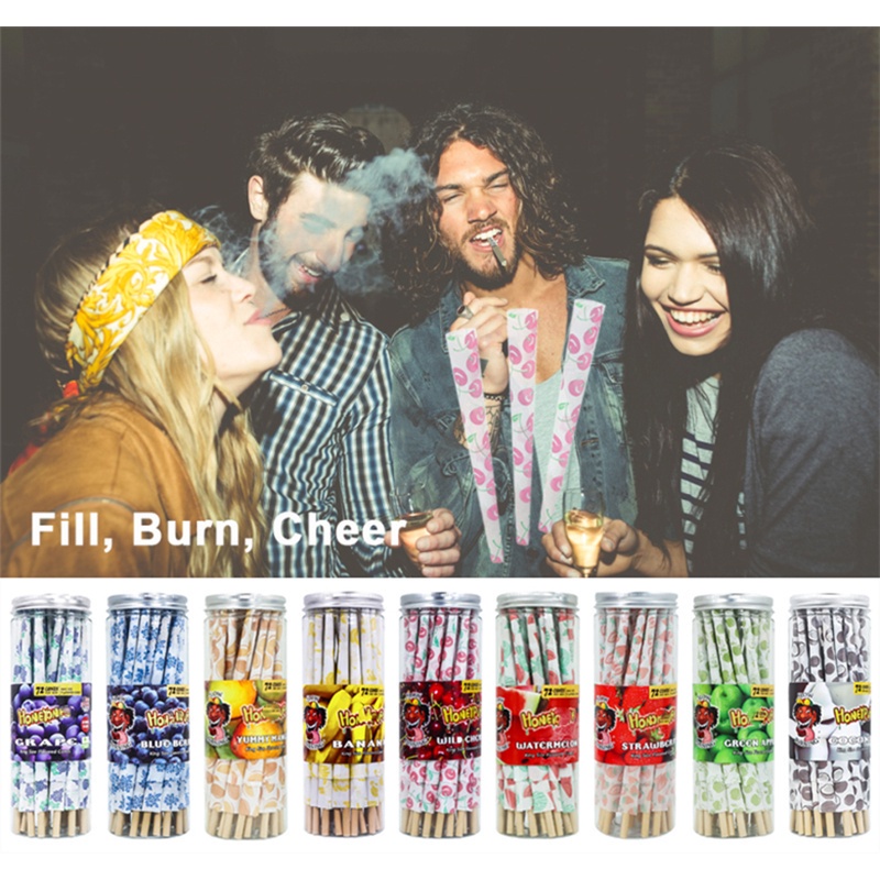Versatile Premium Rolling Papers King Size 110mm Pre Rolled Cones Tips Fruit Flavored 72 Pack Horn Tube Roll Box Clga... - Image 5
