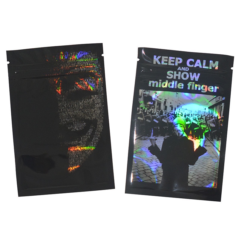 Travel Portable 100pcs Mylar Bags 3.5g CBD Pouch Bag Smellproof Touch Film Ziplock Packaging Self Seal Waterproof Zip... - Image 3