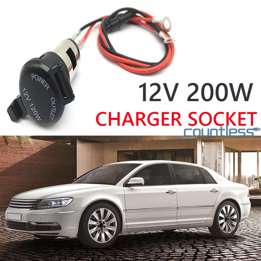 Must Purpose 【HOT】12V 120W Auto Charger Plug Outlet Parts Power Adapter Socket Motorcycle Car-COU Premium - Image 5