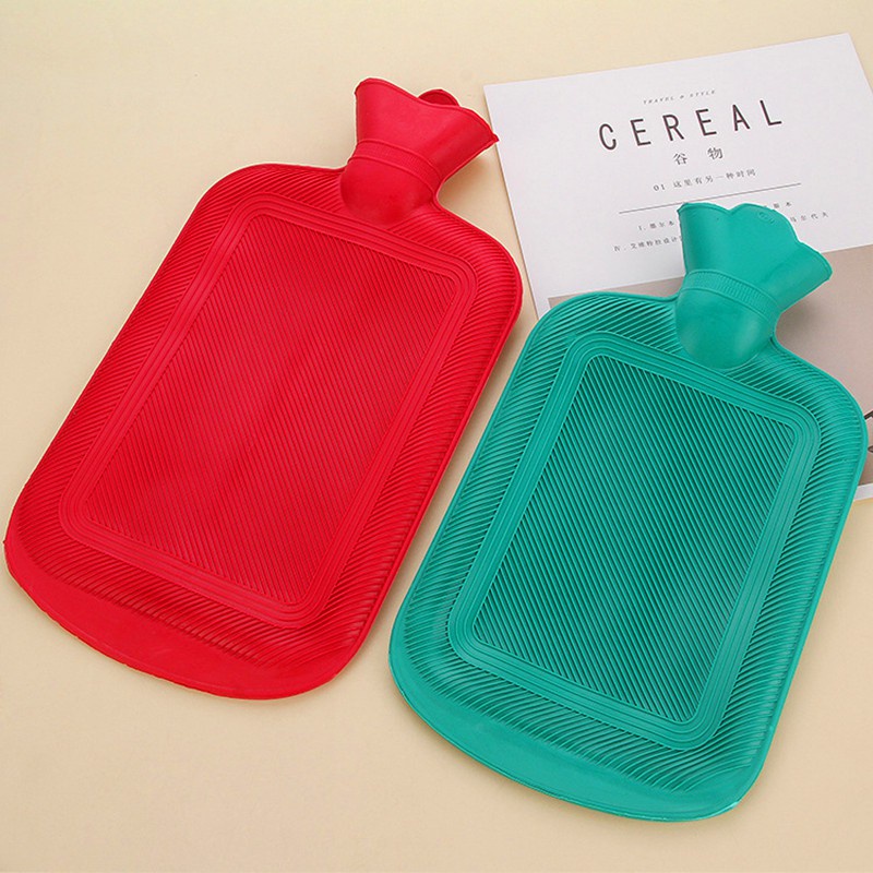 Chic Casual Four Size Thick Rubber Hot Water Bottle Bag Warm Relaxing Heat Cold Therapy Portable - Image 4