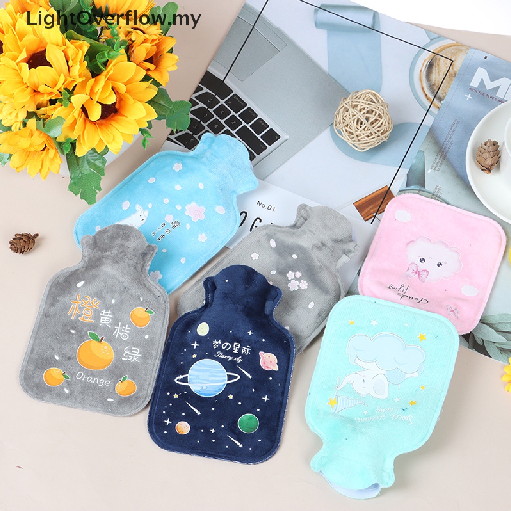 Portable Travel Hot Water Bottle Rubber Bag Cute Cartoon Warm Relaxing Safe Heat Cold Large Casual Accessory - Image 4