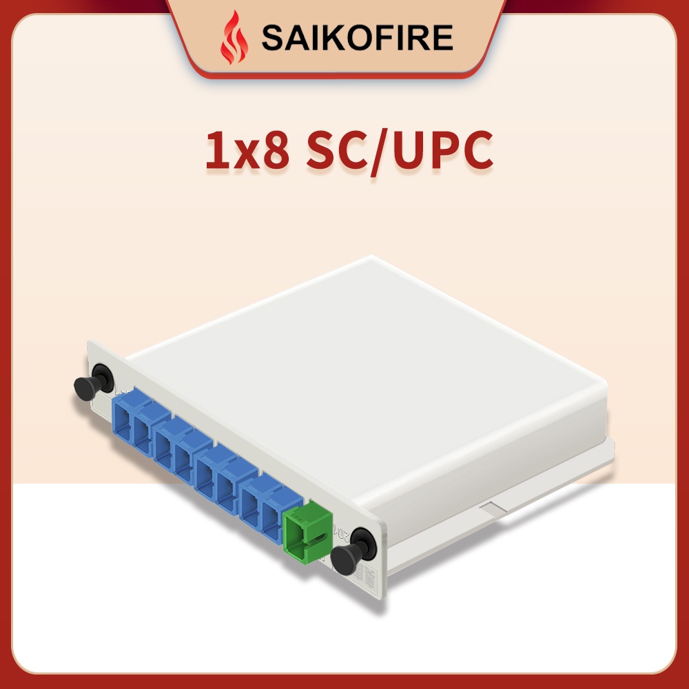 Purpose Must FTTH PLC 1x8 Optical Fiber Splitter SC/UPC Cassette Box Optic Plug-in Card Type Beam - Image 5