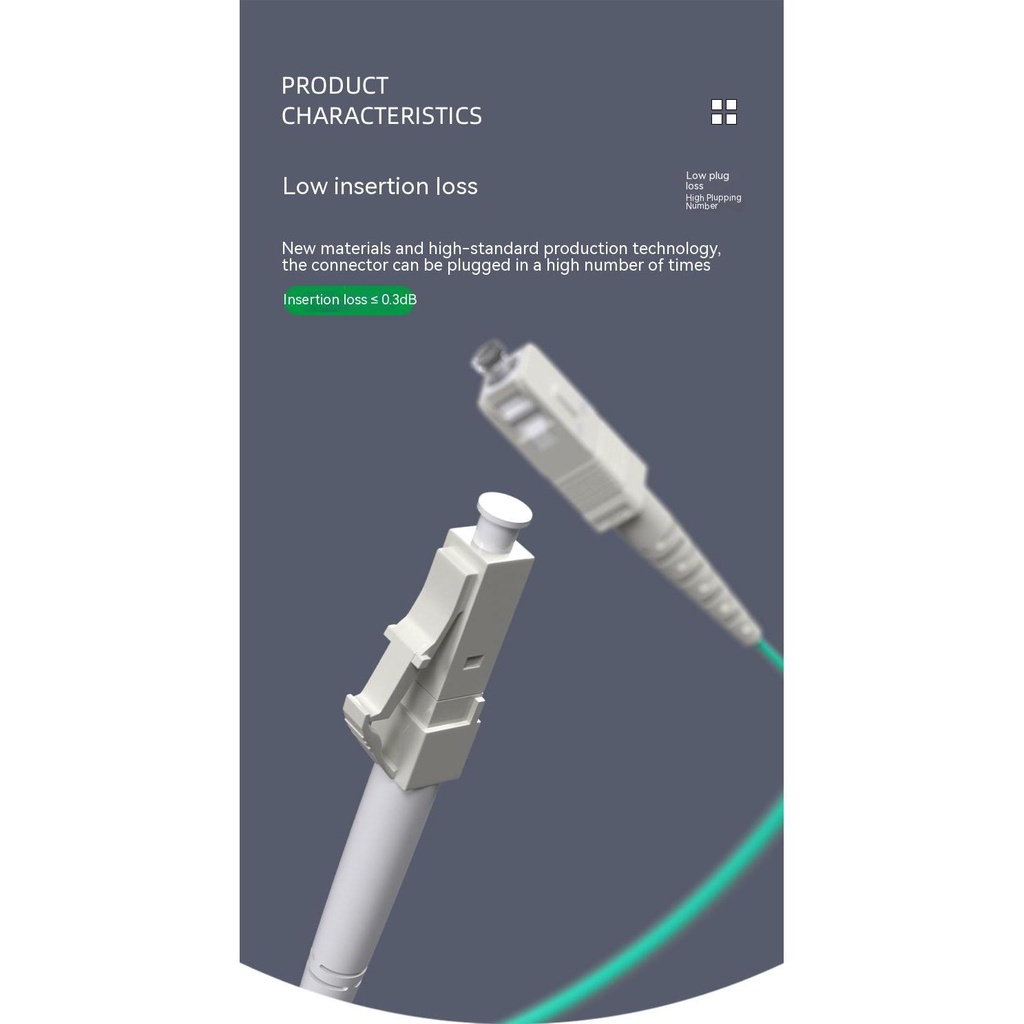 Durable Essential om3 lc-lc multimode fiber optic patch cord high-speed data transfer 3m/5m/10m/15m/30m lc st/fc/sc c... - Image 5