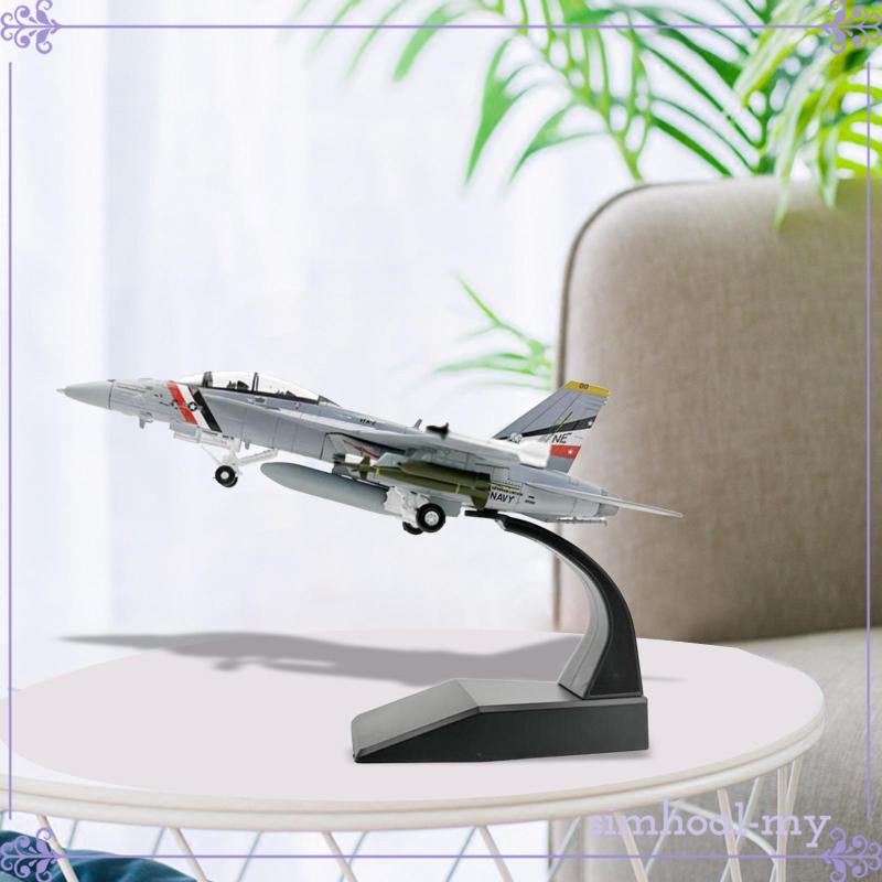 [SimhoabeMY] 1/100 Scale Jet Aircraft Diecast Alloy Model Adults Gifts Plane Toys Collection Fighter for TV Cabinet Cafes Bookshelf Office Bedroom