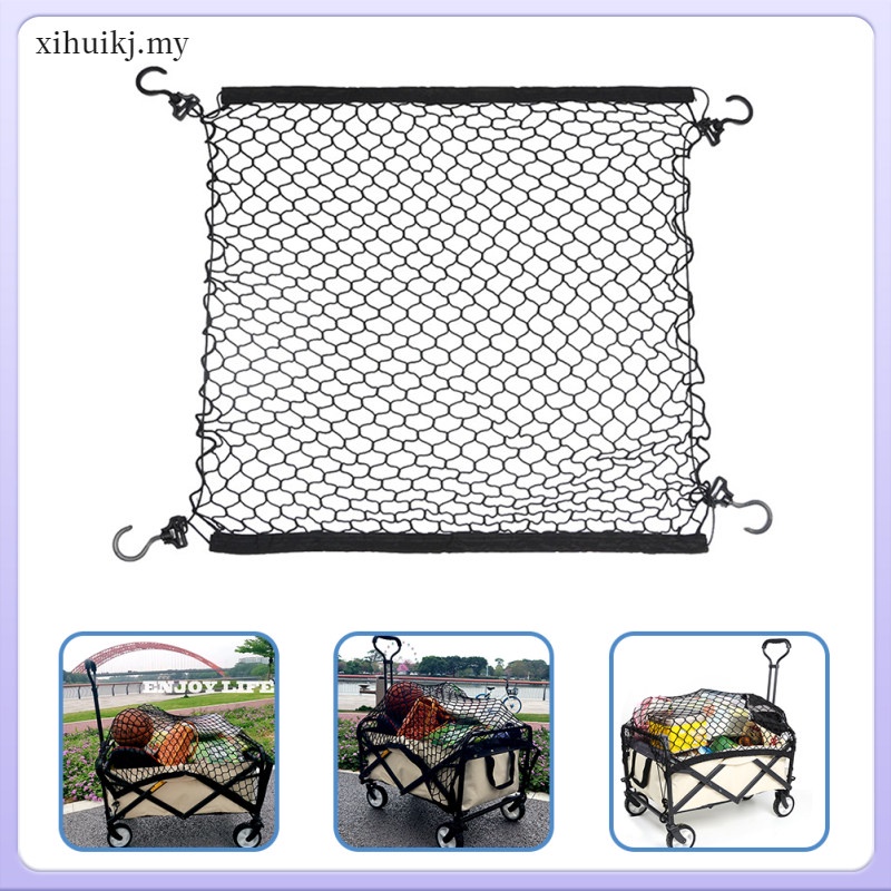 Folding Utility Wagon Net Cart Cover Elastic Cargo Heavy Duty Wheelbarrow Trolley Travel xihuikj