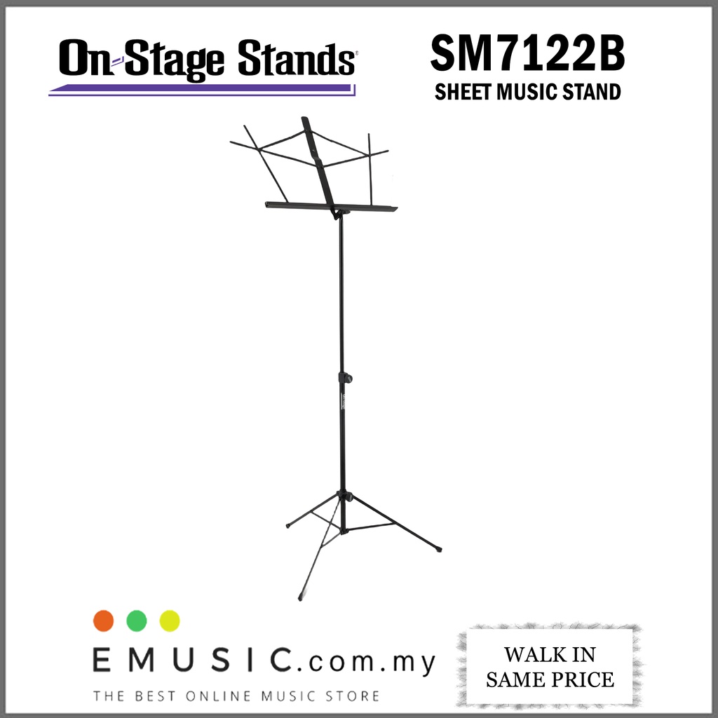 On Stage Stands SM7122B Music Sheet Stand Holder Stand with Tripod Stand (On-Stage / SM7122)