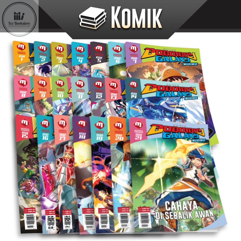 [KK] ANIMONSTA STUDIOS Monsta Comic: Komik BoBoiBoy Galaxy Musim 2 Isu 1 2 3 14 16 17 18 19 20 21 22 23 24 25 26 27 Baru