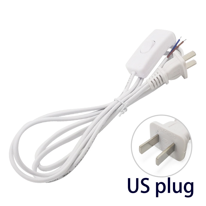 Versatile Durable 1.8m Eclectic 110v-200v AC Power Supply Cable Extension Cord Adapter 303 on/off Switch Led Light Bu... - Image 2