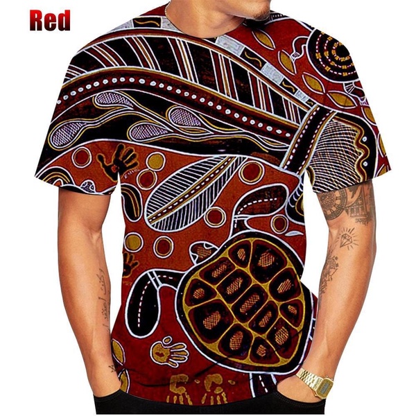 New 2023 Fashion Men/women Aboriginal Indigenous Turtle Dot Painting Art 3D Printing T Shirt Vertigo Hypnotic Vortex Funny Short Sleeved Psychedelic Vintage Ethnic Style Tee