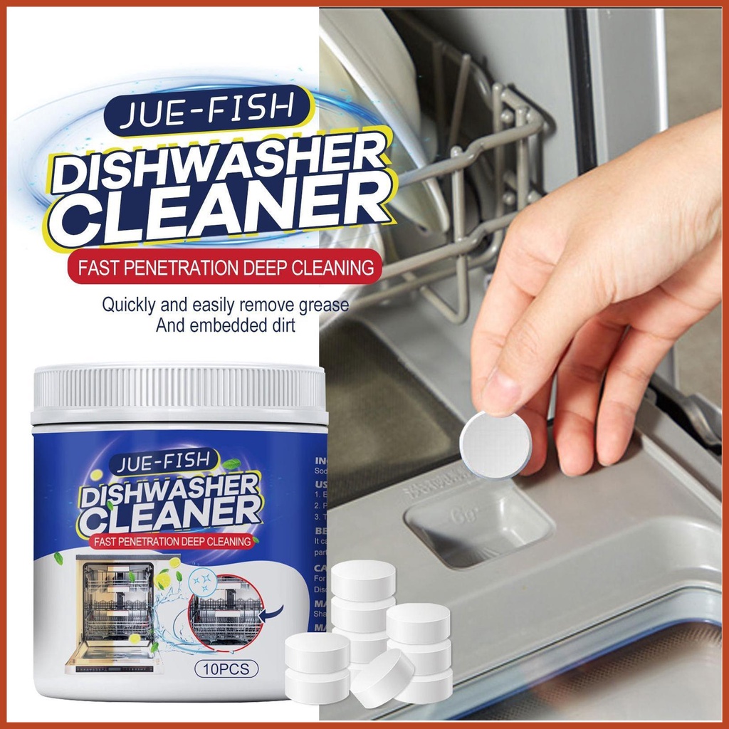 Dishwasher Cleaner Pods Splash Spotless Washing Machine Cleaner Refreshing Scent Dishwasher Pods 10 Pcs Dishwasher gomy