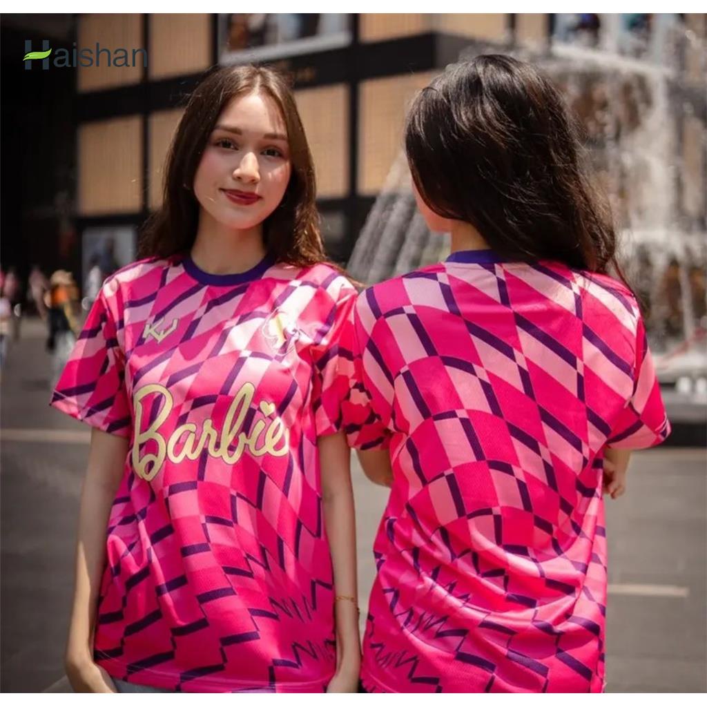 haishan Barbie Retro Collar Jersey kens Barbie Doll Fashion Original Sale baju Jersey Barbie Tshirt Teamwear Dragon Plus Size Jersey Viral Tiktok