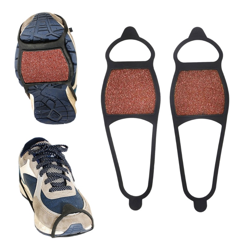 Athletic Fitness QQ* 2Pcs Silicone Crampons Ice Grips Cleat Shoes Covers Grippers Spikes Anti-Slip Snow Traction Clea... - Image 4