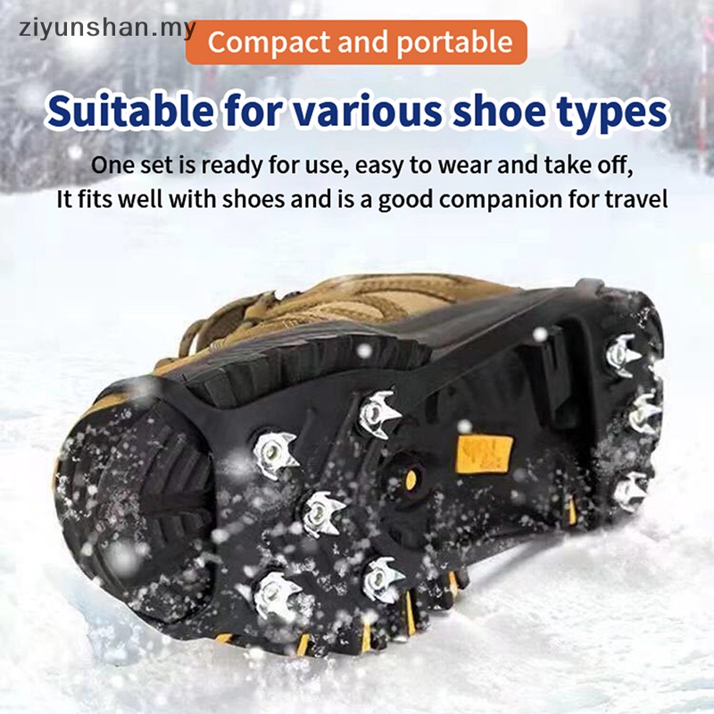 Active Athletic ziyunshan Anti-skid spikes snow claws shoe cover ice surface catch outdoor my Comfort Breathable - Image 2